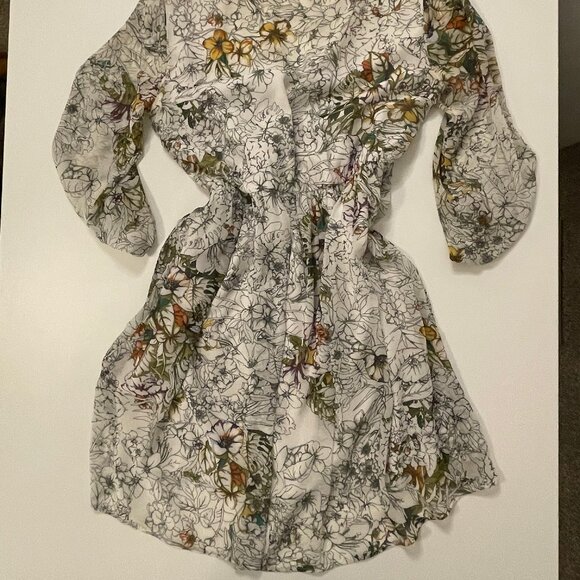 ZARA BASIC Floral Print Summer Dress - Picture 3 of 4
